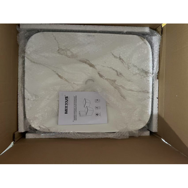 Раковина накладна MIXXUS PREMIUM DIVERSE-0110 MARBLE-BLACK 500х390х130mm (MP6517)