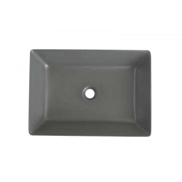 Раковина накладна Mixxus Premium QUADRO-0108 GRAY 550x390x145mm (MP6652)