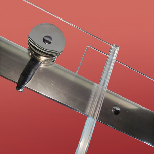 Бічна стінка до кабіни Koer SR SW01-90x200-TR-01 прозоре скло Easy Clean 8мм, хром (KR5381)