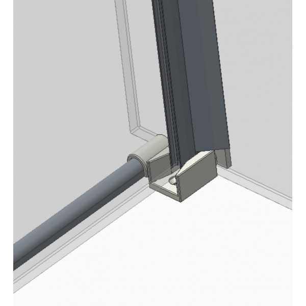 Бічна стінка до кабіни Koer SR SW01-90x200-TR-01 прозоре скло Easy Clean 8мм, хром (KR5381)