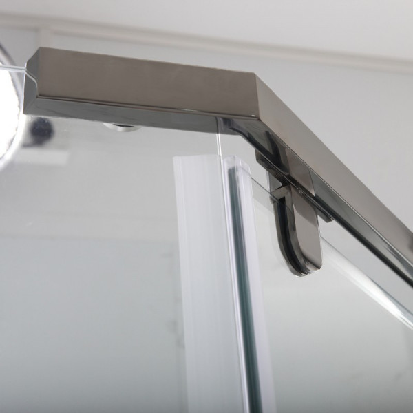 Душова кабіна з низьким піддоном Mixxus LINES SCT01-90x90x198-TR Graphite NEW прозоре скло 6мм (MI8429)