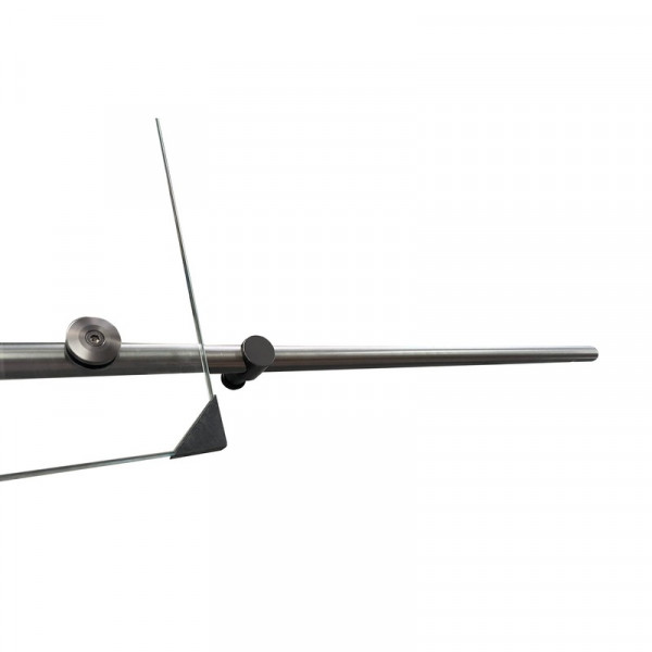 Двері в нішу Koer SR SD06-140x220-TR-07 прозоре скло Easy Clean 8мм, графіт (KR5369)