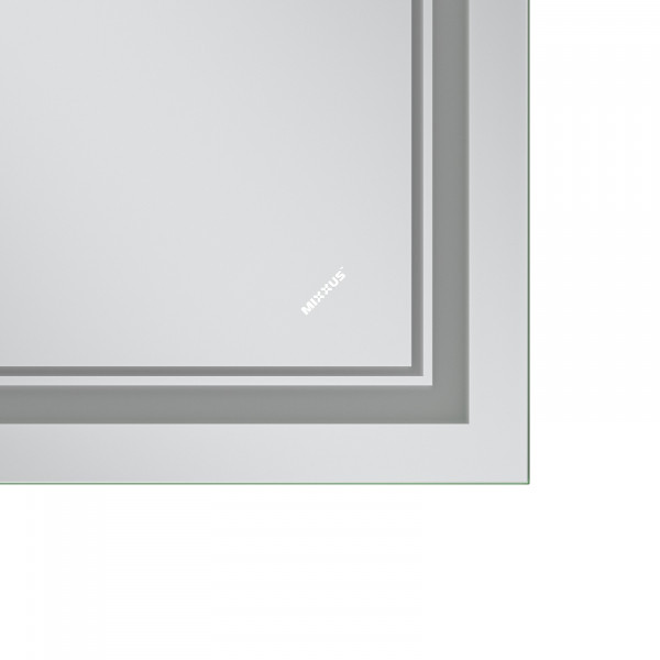 Дзеркало Mixxus Premium QUADRO MR20-50x80-Reverse з Led Touch, Anti-fog, димером, регулятором яскравості (MP6620)