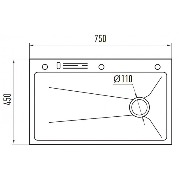 Мийка Mixxus Premium MH7545-SET-05 NANO-SILVER (3.0/0.8) комплект (нержавійка) (MX9634)