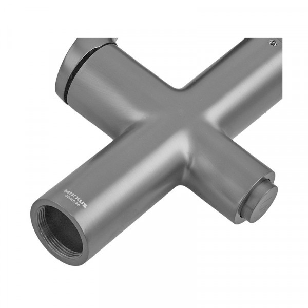 Змішувач для кухні Mixxus Premium DERBY 021 (NUT) GRAPHITE REFL.BLACK з виходом для питної води  (MI6612)