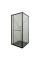 Душова кабіна без піддону Mixxus Premium Quadro SC01-90x90x195-TR Black прозоре скло 6мм (MI8292)