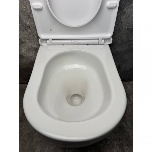 Унітаз підвісний ергономічний Koer TT-0101-T3 520x360x360mm система змиву TORNADO 3.0 (KR5615)