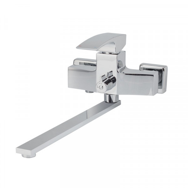 Змішувач для ванни з довгим виливом Koer KB-42007-01 (Колір хром) (KR3456)