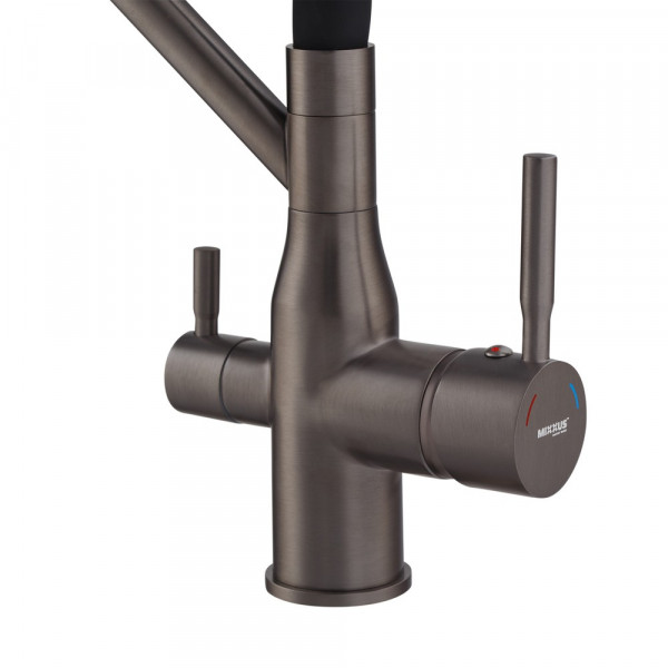 Змішувач для кухні Mixxus Premium Gravity 021 GRAPHITE REFL.BLACK (MI6979)