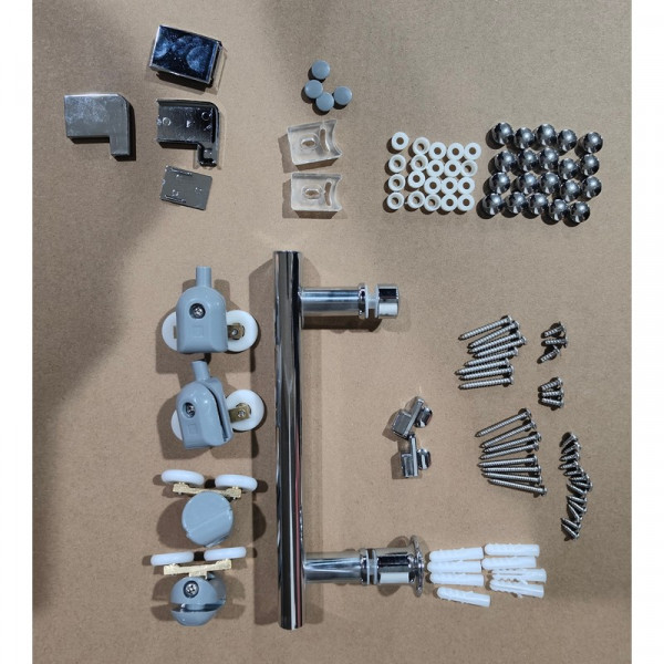 Душова кабіна без піддону MIXXUS HARD SC01-120x80x185-TR CHROME прозоре скло 5мм NEW (MI8369)