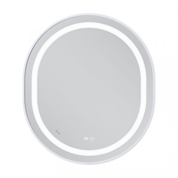Дзеркало Mixxus Premium ELLIPSE MV05-80x70-Reverse WHITE з Led Touch, Anti-fog, димером (3-6,5kK) (MP6645)