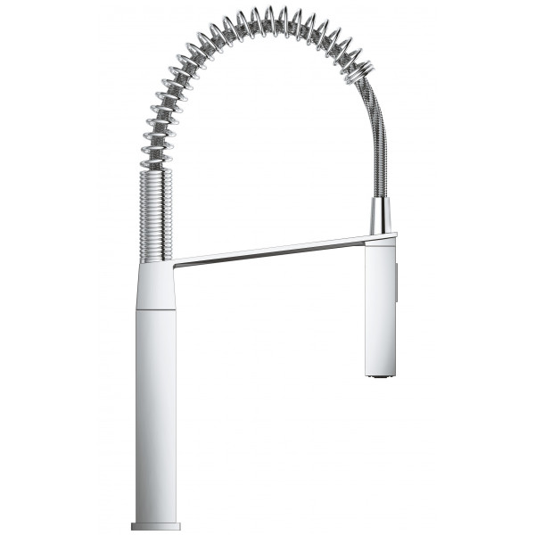 Змішувач для кухні з гнучким виливом Grohe Eurocube (31395000)