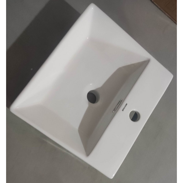 Раковина підвісна Mixxus Premium QUADRO-0205 410х360х130mm з отвором під змішувач та переливом (MP6508)