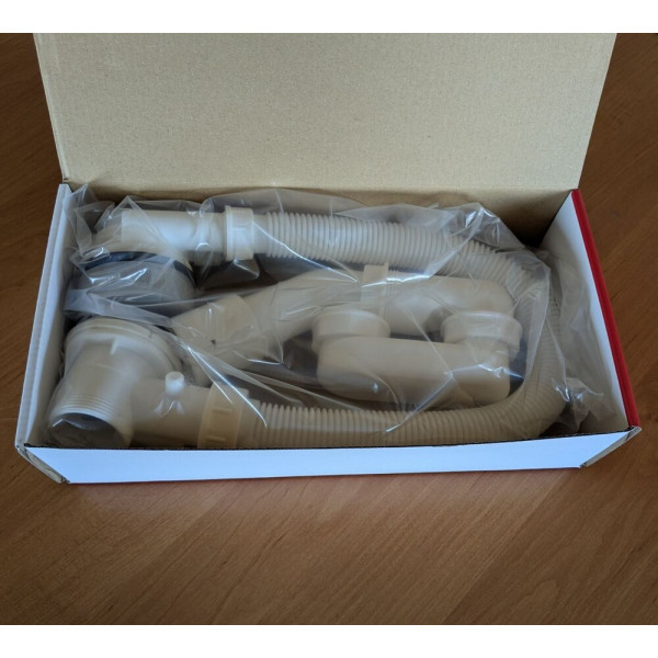 Сифон для ванни Koer BD-04-05 напівавтоматичний з переливом, без ревізії (Колір чорний) 1 1/2'' (KR5443)