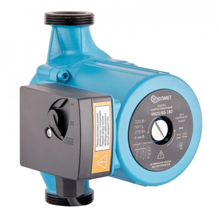 Насос циркуляційний з кабелем Vodomet VM25/80-180 (без гайок, обмотка-мідь) (VO4070)
