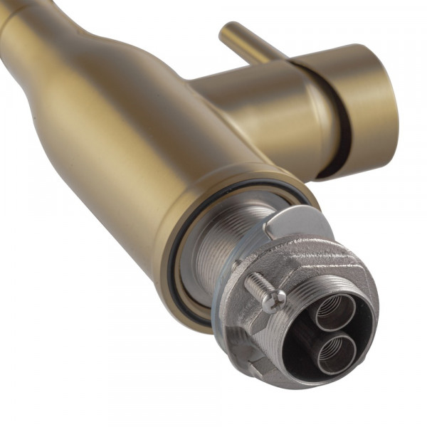 Змішувач для кухні Koer KI-70026-12 з білим силіконовим виливом (KR5212)