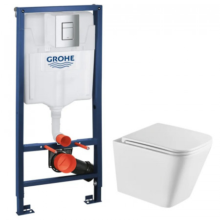 Комплект Grohe Set Унітаз QUADRO-0301-R + Інсталяція Grohe Rapid SL 38772001 (38772001QUADRO0301R)