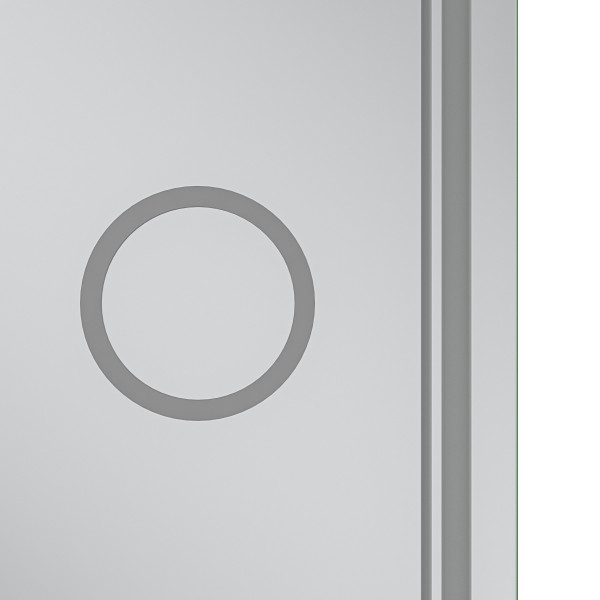 Дзеркало Mixxus Premium QUADRO MR20-100x80 з Led Touch, Anti-fog, димером, регулятором яскравості, лінзою (MP6623)