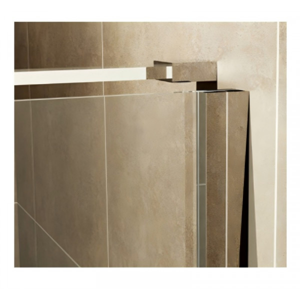 Душова кабіна без піддону Koer SR SC02-100x80x200-TR-01 прозоре скло Easy Clean 8мм, хром (KR5355)