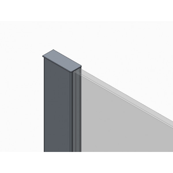 Душова перегородка Koer SR SP03-30x200-TR-01 Walk-In (рух.част) прозоре скло Easy Clean 8мм, хром (KR5399)