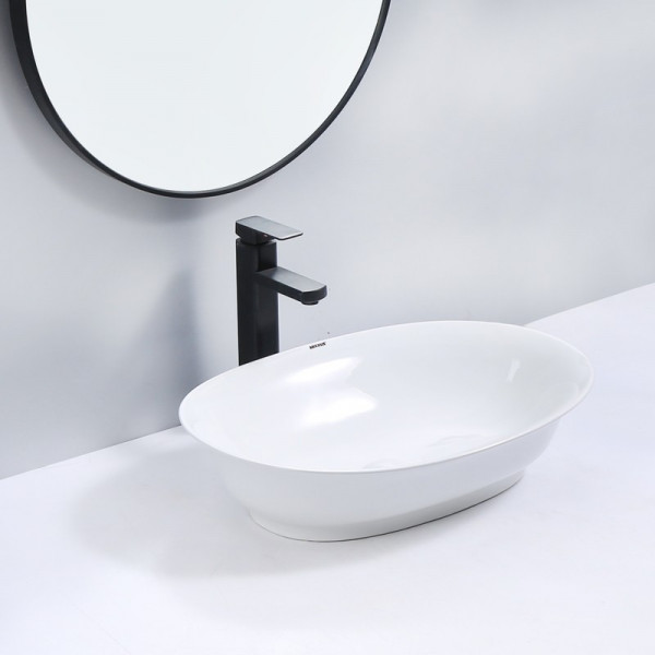 Раковина накладна Mixxus Premium ELLIPSE-0103 550х390х140mm (MP6553)