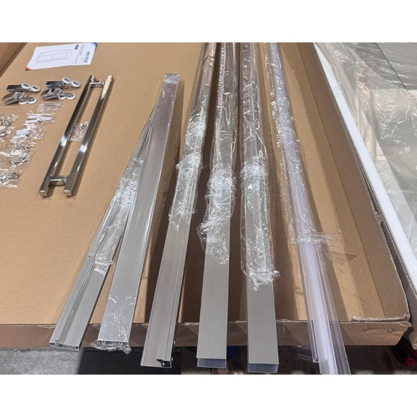 Душова кабіна без піддону Mixxus Premium Quadro SC01-90x90x195-TR Chrome прозоре скло 6мм (MI8290)