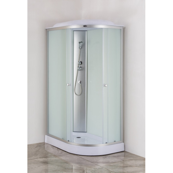 Бокс душовий без гідромасажу Mixxus WAVE SB02-120x80x215-L-FB SATIN з низьким піддоном (MI6892)