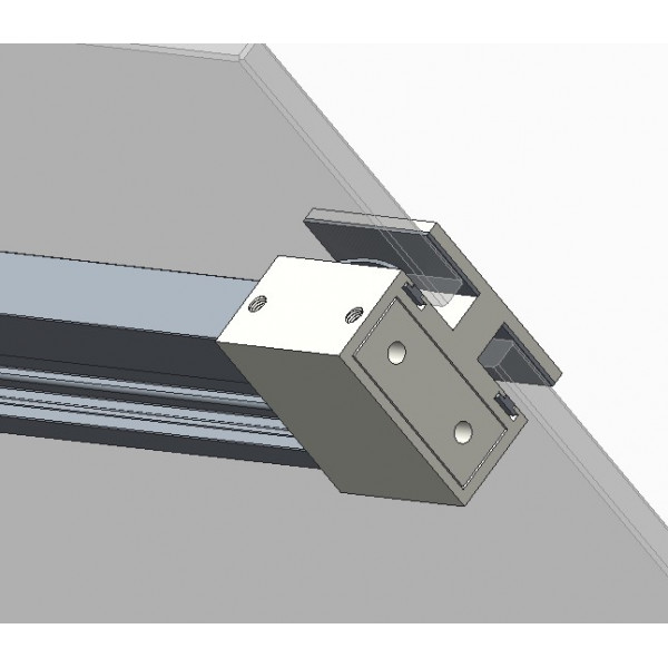 Двері в нішу Koer SR SD02-120x200-TR-01 прозоре скло Easy Clean 8мм, хром (KR5384)