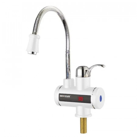 Водонагрівач 3 kW проточний, з індикатором температури, рефлекторний вилив, RESET, на мийку MIXXUS Electra 240-EF (MI2750)