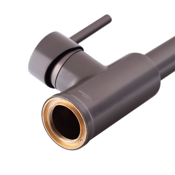 Змішувач для кухні з виливом пружина Mixxus Premium SPRING 017 GRAPHITE (MI6952)
