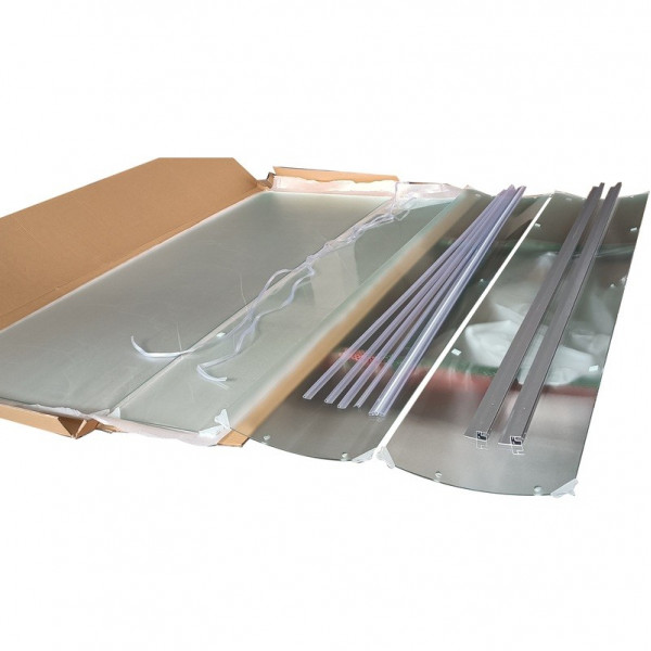 Бокс душовий без гідромасажу Mixxus STRONG SB02-90x90x215-FB SATIN з низьким піддоном (MI6886)