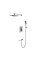 Вбудована душова система Koer KI-66015-02 (з нерж. сталі) (Колір нерж) (KR4785)