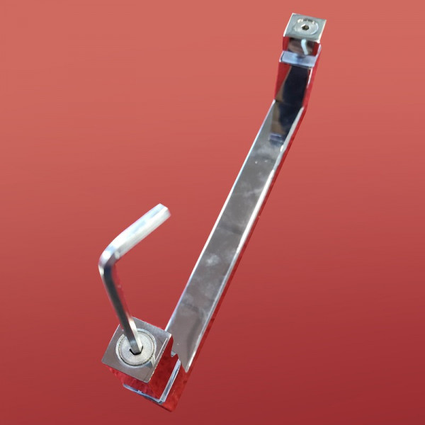 Двері в нішу Koer SR SD02-120x200-TR-01 прозоре скло Easy Clean 8мм, хром (KR5384)