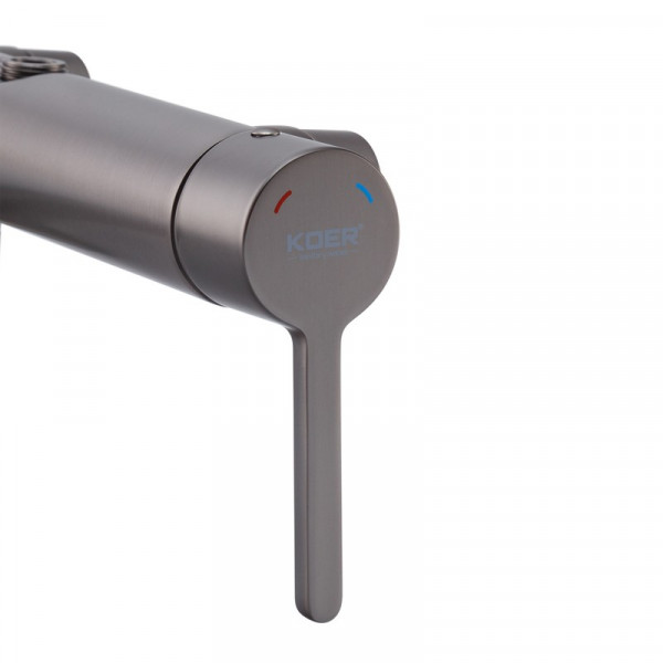 Душова колонна зі змішувачем Koer KB-56029-07 3 функції, колір графіт (KR5497)