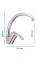 Змішувач для кухні Haiba Magic 011 із сіркою ручкою (HB0675)