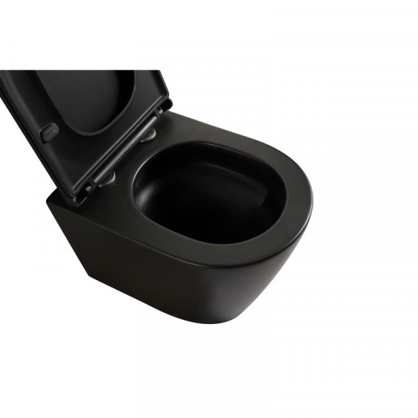 Унітаз підвісний Mixxus Premium BEVEL-0304-T1 BLACK 480x360x360mm сист. змиву TORNADO 1.0 (MP6677)