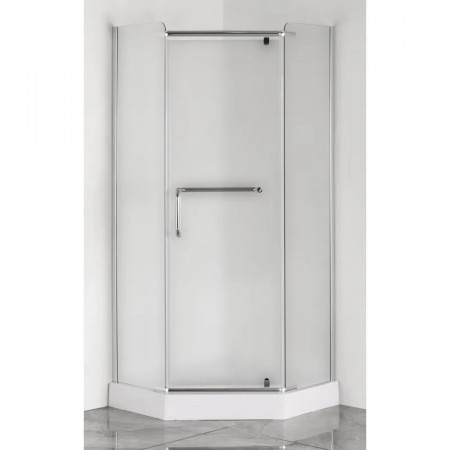 Душова кабіна з низьким піддоном Mixxus LINES SCT01-90x90x198-TR CHROME прозоре скло 6мм (MI6913)