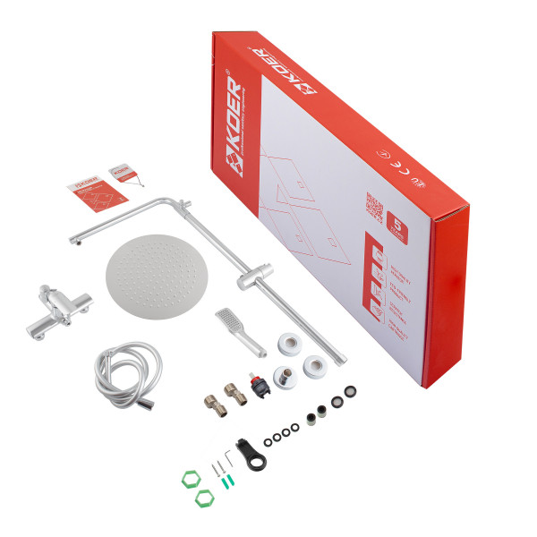 Душова колона зі змішувачем Koer KB-52028-01, 2 функції (KR5309)