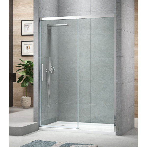 Двері в нішу Koer SR SD05-140x200-TR-01 прозоре скло Easy Clean 6мм, хром (KR5406)