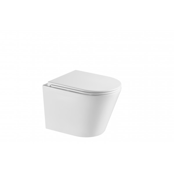 Унітаз підвісний Mixxus Premium Bevel-0301-R 515x355x365mm, система змиву RIMLESS (MP6470)