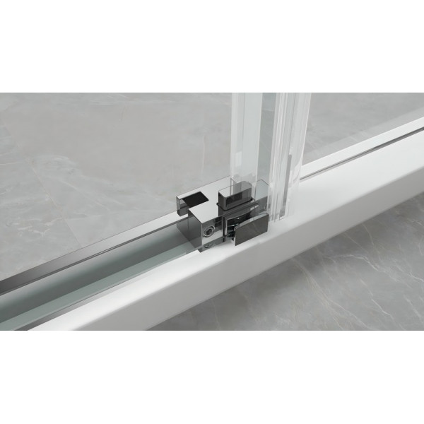 Душова кабіна без піддону Koer SR SC03-90x90x200-TR-07 прозоре скло Easy Clean 6мм, графіт (KR5359)