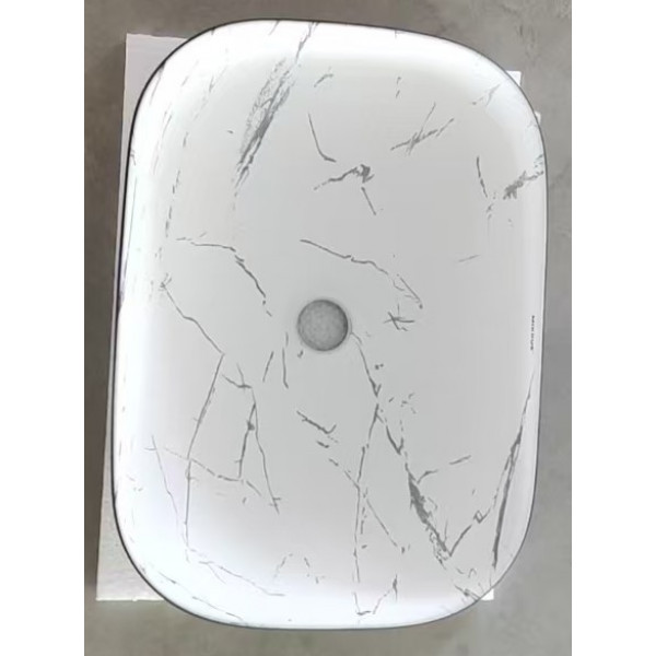 Раковина накладна MIXXUS PREMIUM DIVERSE-0112 MARBLE-BLACK 455х325х135mm (MP6541)