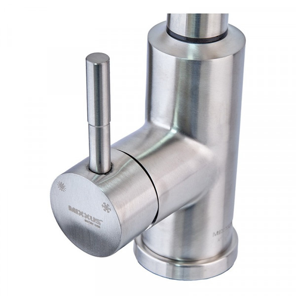 Змішувач для кухні сенсорний з висувною лійкою Mixxus LUX-014 Sensor (нерж. сталь) (MI6230)