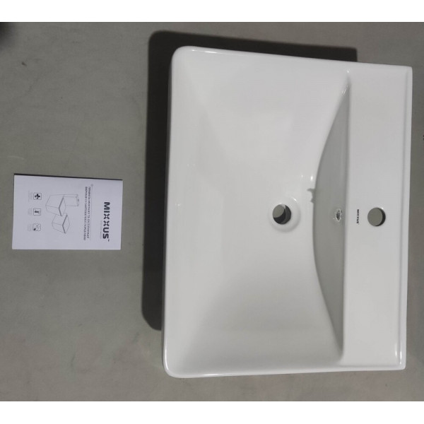 Раковина меблева MIXXUS PREMIUM STYLE-1501 600х480х190mm з отвором під змішувач та переливом (MP6498)