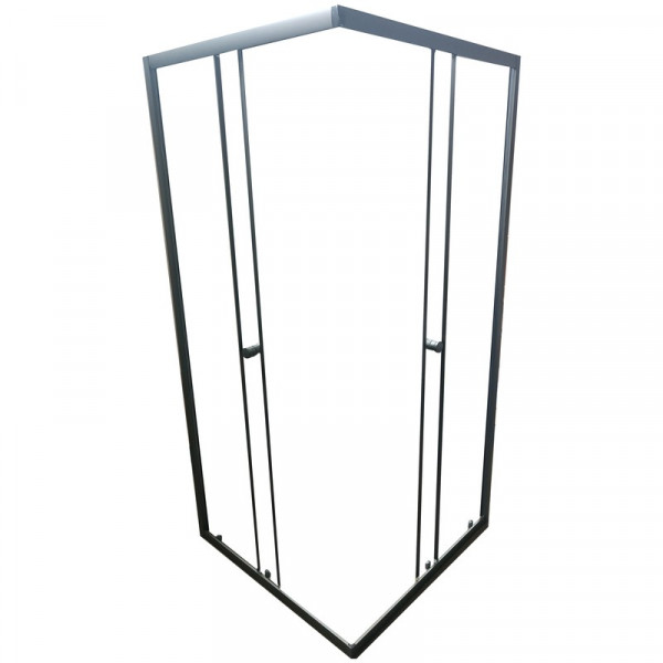 Душова кабіна без піддону Mixxus CUBIC SC01-90x90x185-TR GRAPHITE прозоре скло 4мм (MI6907)