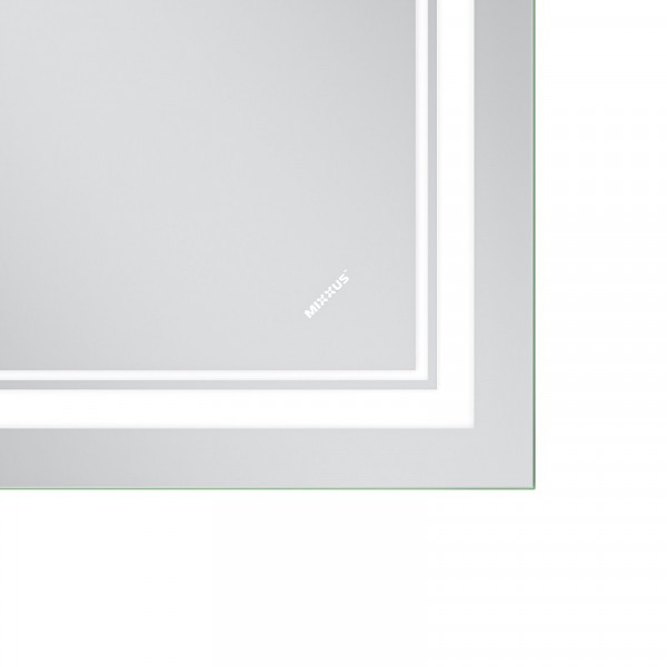 Дзеркало Mixxus Premium QUADRO MR20-90x70-Reverse з Led Touch, Anti-fog, димером, регулятором яскравості (MP6621)