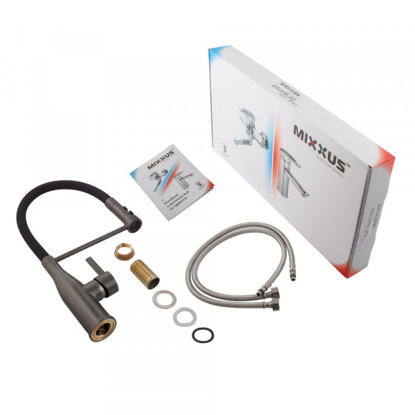 Змішувач для кухні Mixxus Premium Summer 017 GRAPHITE REFL.BLACK (MI6962)