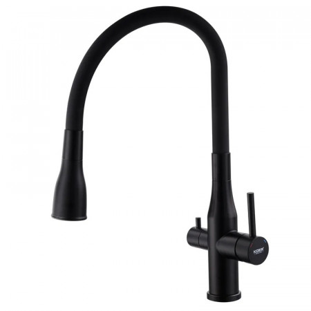 Змішувач для кухні Koer KI-72024-05 з виходом для питної води (нерж. сталь) (KR5012)