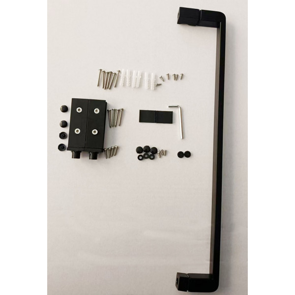 Душова кабіна без піддону Mixxus Premium BEVEL SC01-90x90x195-TR Black прозоре скло 6мм (MI6864)