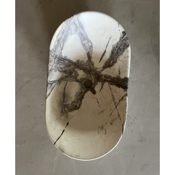 Раковина накладна MIXXUS PREMIUM WAVE-0106 MARBLE 620х360х160mm (MP6560)